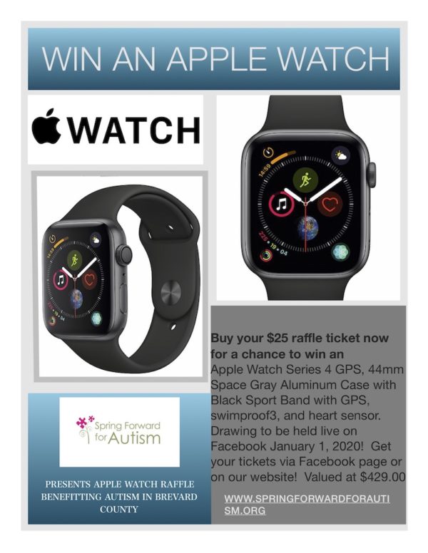 Support Autism Fundraising Holiday Raffle Spring Forward for Autism